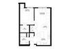 1 Bedroom Floor Plan